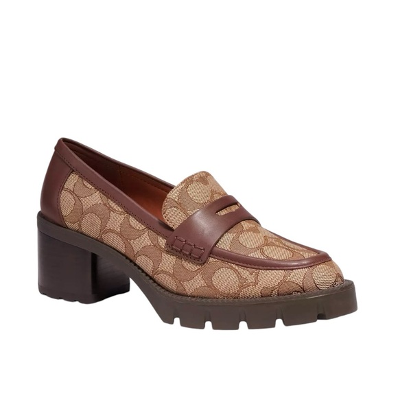 NWT Coach Colleen Loafer In Signature Jacquard 9.5B - Picture 1 of 6